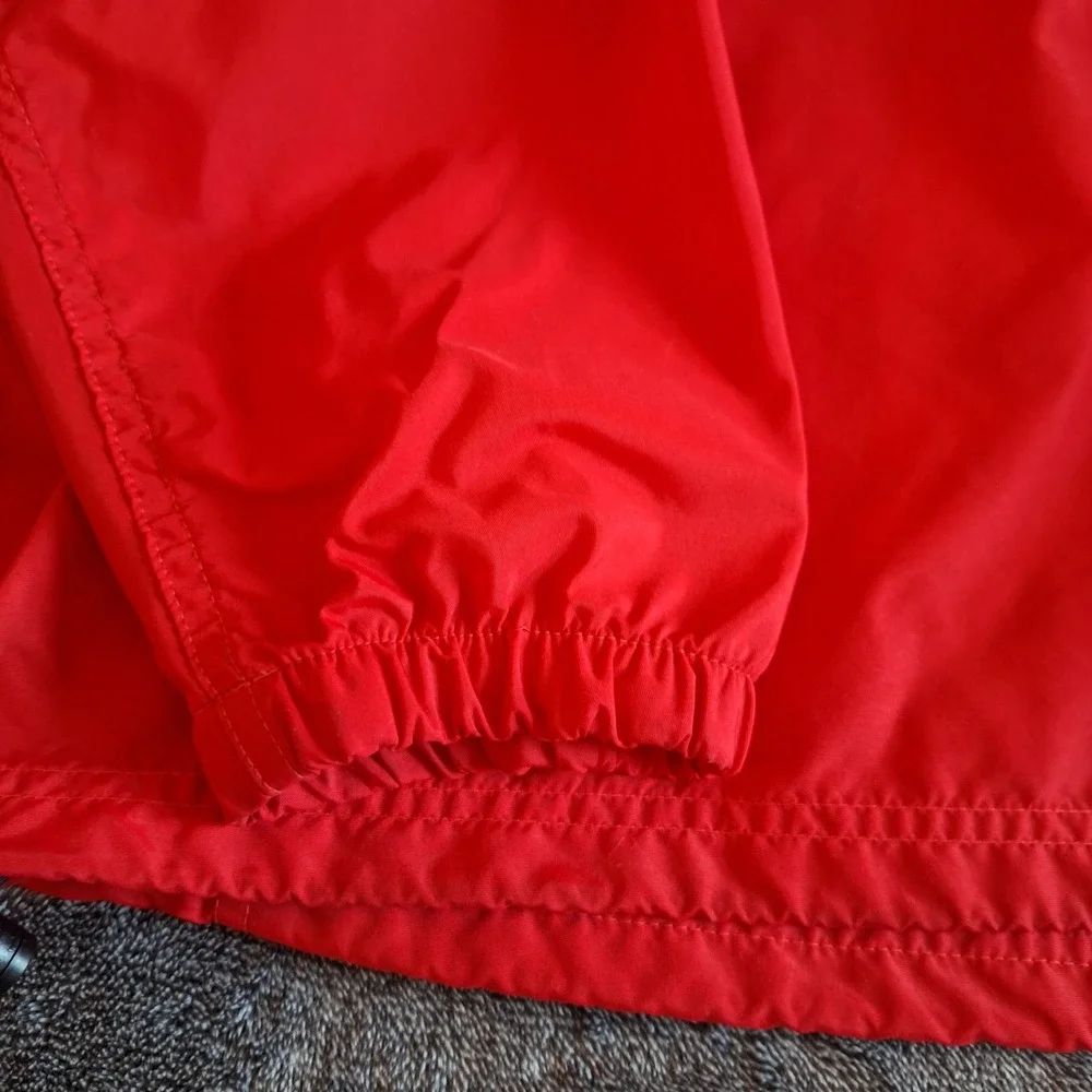 VTG‎ L.L. Bean Anorak Nylon Pullover Windbreaker Jacket Mens LT Red Hiking Camp